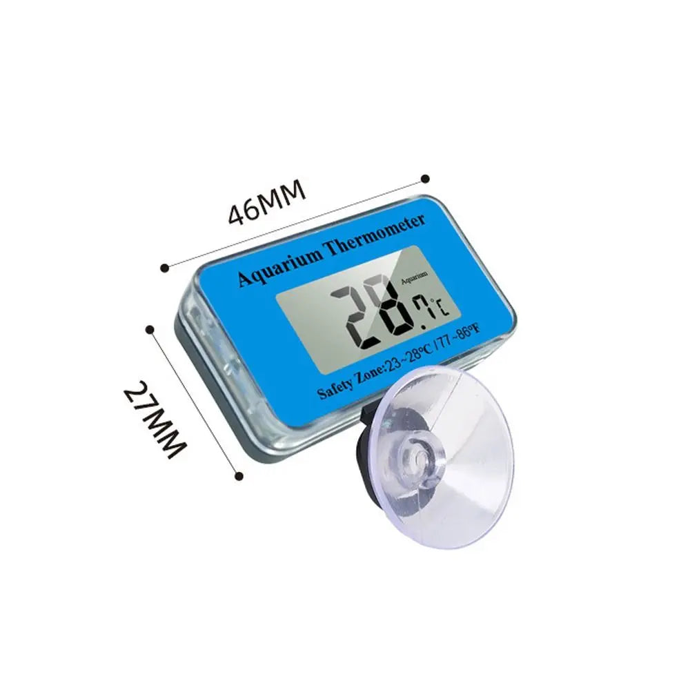 LCD Aquarium Thermometer with Suction Cup – Waterproof Fish Tank