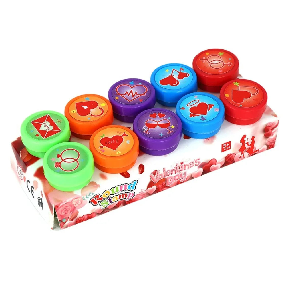 Cartoon Animal Self-Ink Stamps Set – 10, 12 or 26 Pcs