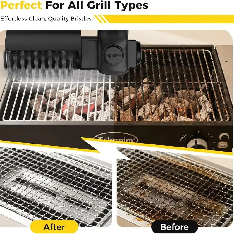 Rechargeable Electric BBQ Grill Cleaning Brush – Nixie Electric Grill Brush Nixie