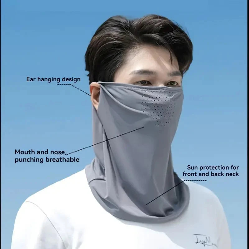 UPF 50+ UV Protection Scarf Face Mask – Outdoor Sun Shield Sun Protection Scarf Nixie