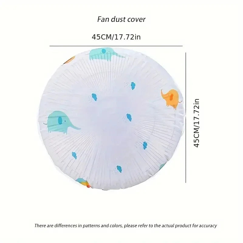Round Head Electric Fan Dust Cover – Dustproof & Waterproof Fan Protective Cover Nixie