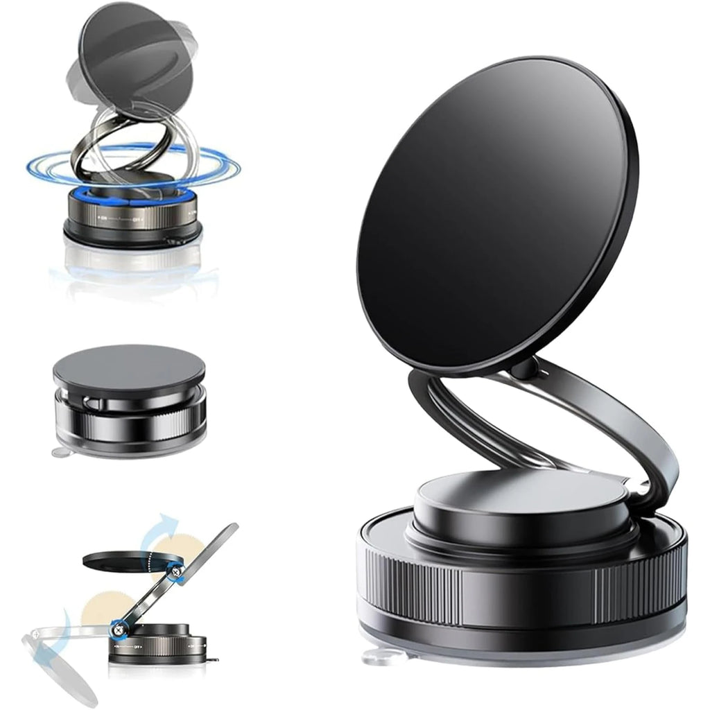 Magnetic Phone Holder 360° Adjustable Nano Suction Wood Base Magnetic Phone Stand Nixie