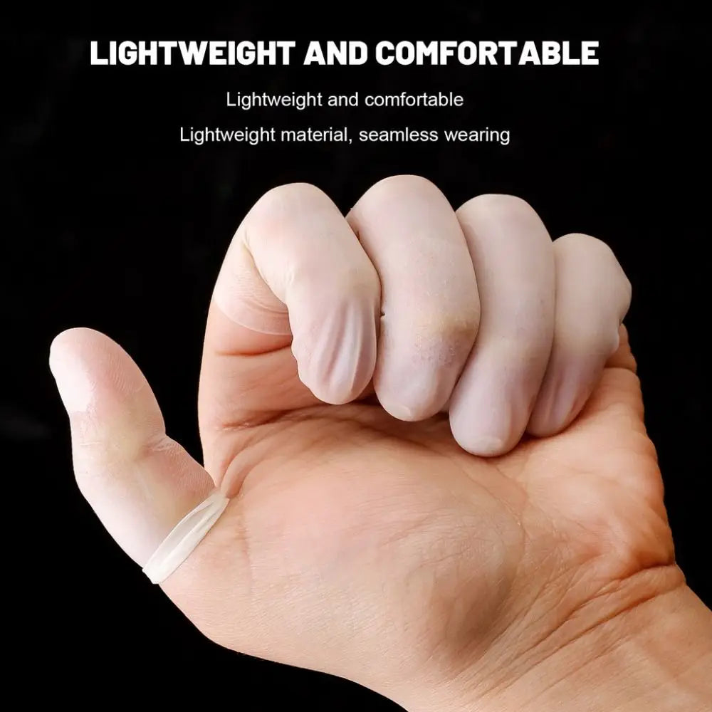 50Pcs Disposable Latex Finger Sleeves – Non-Slip Frosted Cots Latex Finger Cots Nixie