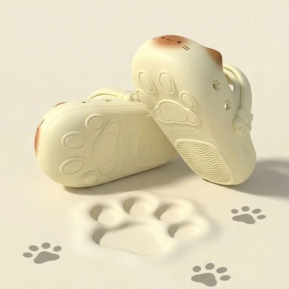 Waterproof Cat Paw Slippers – Anti-Slip Women's Indoor Mules Indoor Mule Slippers Nixie