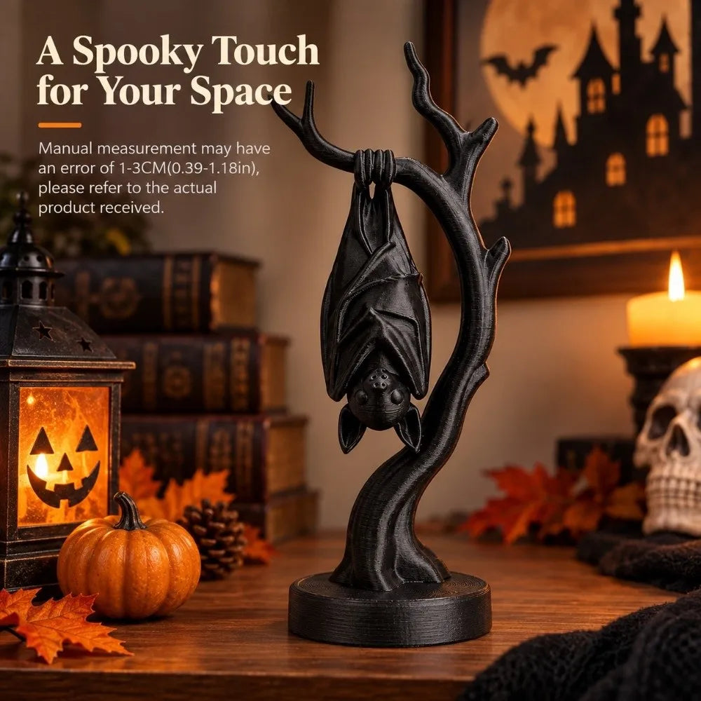 3D Printed Halloween Bat Figurine Gothic Tabletop Ornament Halloween Figurine Ornament Nixie