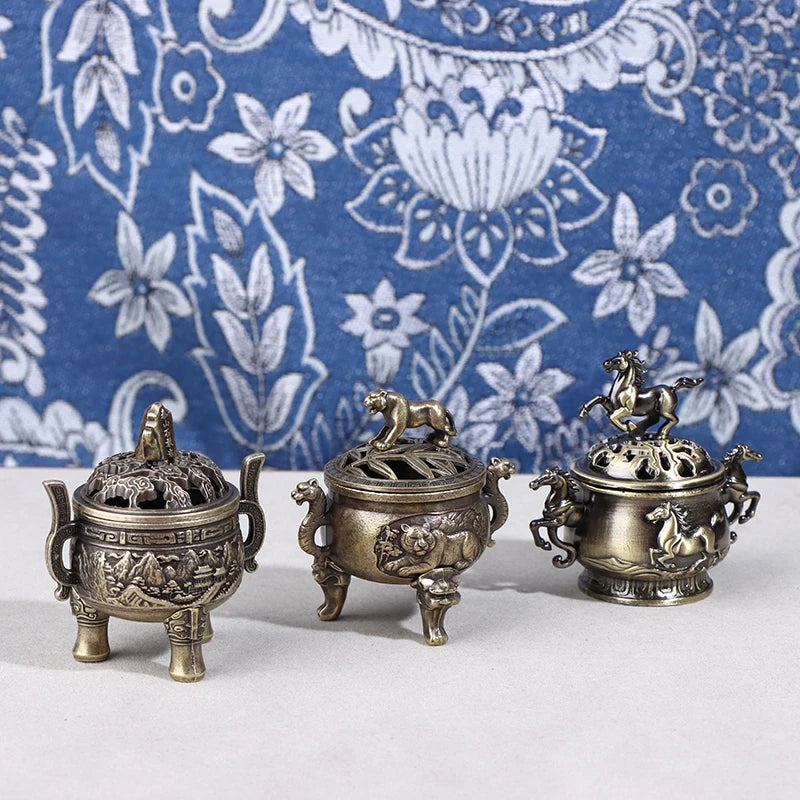 Alloy Incense Burner Bowl with Handle – Yoga & Meditation Incense Burner Bowl Nixie
