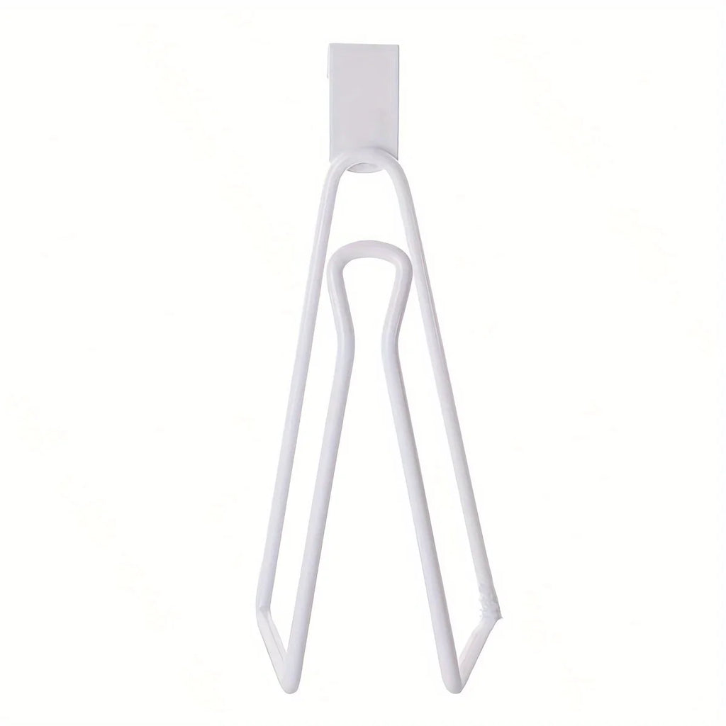 Forged Iron Wall-Mounted Toilet Paper Holder No-Drill Shelf Toilet Paper Holder Nixie WHITE
