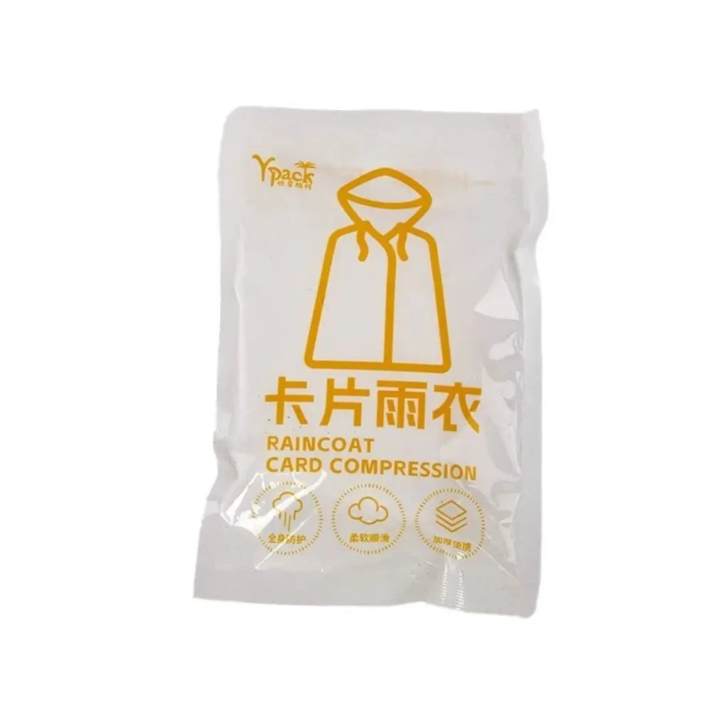 Disposable Hooded Raincoat – Unisex Waterproof Emergency Cover Disposable Raincoat Nixie White