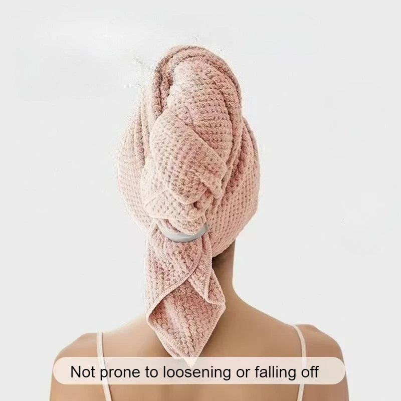 Microfiber Hair Towel Wrap – Quick Dry, Soft & Absorbent Hair Towel Wrap Nixie pink