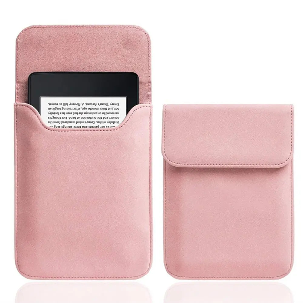 PU Leather Kindle Sleeve – Fits Paperwhite, Colorsoft & Scribe e-Reader Sleeve Case Nixie Pink 7 inch
