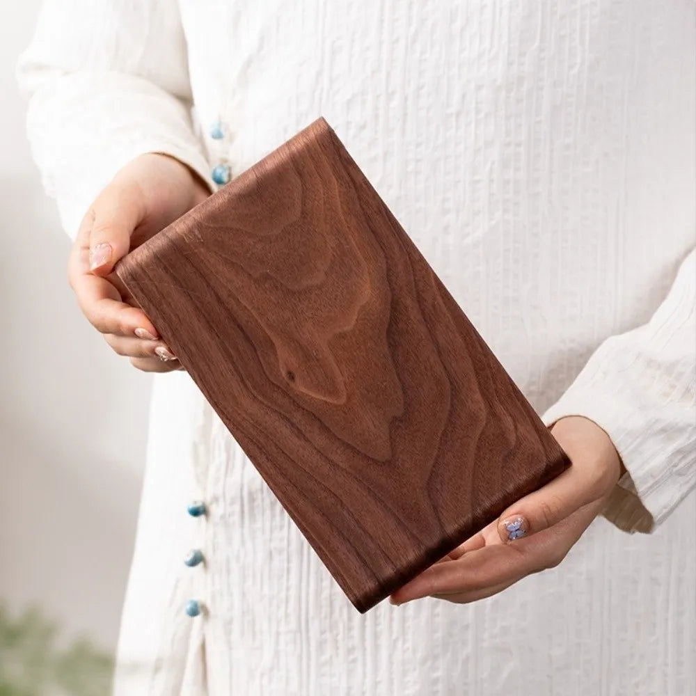 Walnut Wood Tea Tray – Heat-Resistant Multifunctional Display Stand