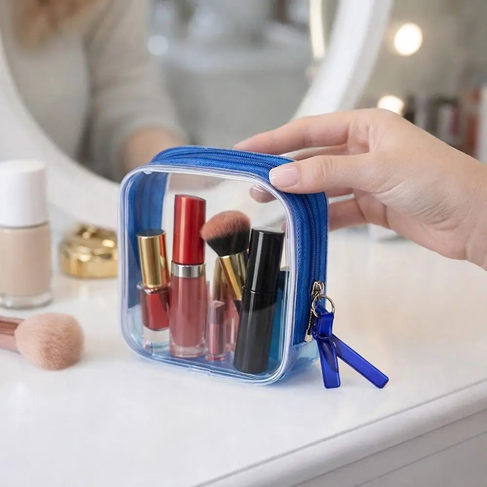 PVC Transparent Cosmetic Bag – Waterproof Travel Toiletry Bag Cosmetic Travel Bag Nixie