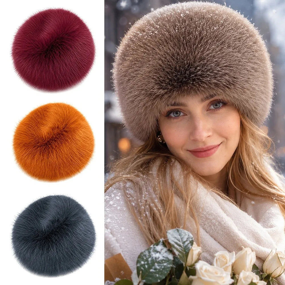 Russian Style Faux Fur Winter Hat – Windproof Warm Cap Faux Fur Winter Hat Nixie