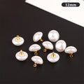 10Pcs Mushroom Faux Pearl Shank Buttons 10mm 12mm – DIY Sewing Decorative Sewing Buttons Nixie 12mm
