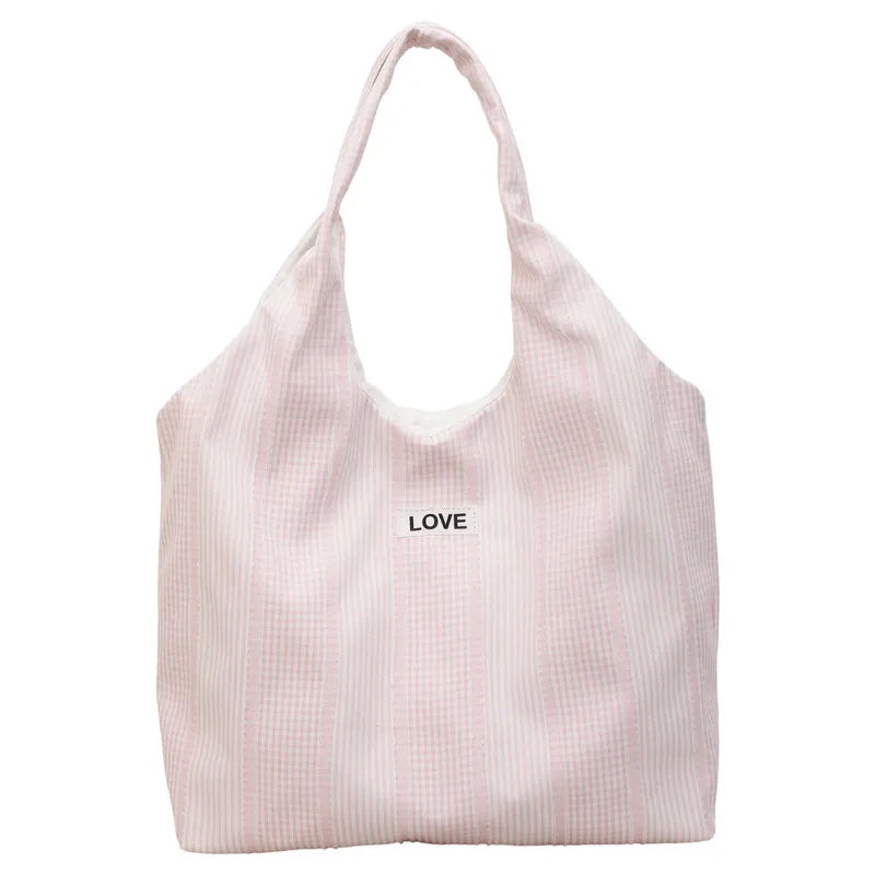 Korean-Style Canvas Tote Bag – Large Shoulder Bag for Women Canvas Shoulder Tote Nixie