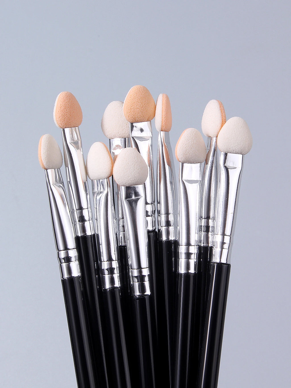 10Pcs Dual-Color Sponge Eyeshadow Brushes & Nail Smudge Sticks Eyeshadow Brush Set Nixie