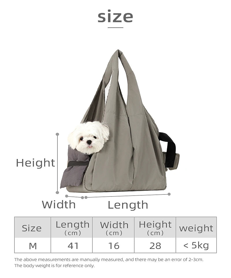 Adjustable Pet Shoulder Carrier Bag – Dog & Cat Travel Backpack Pet Carrier Bag Nixie