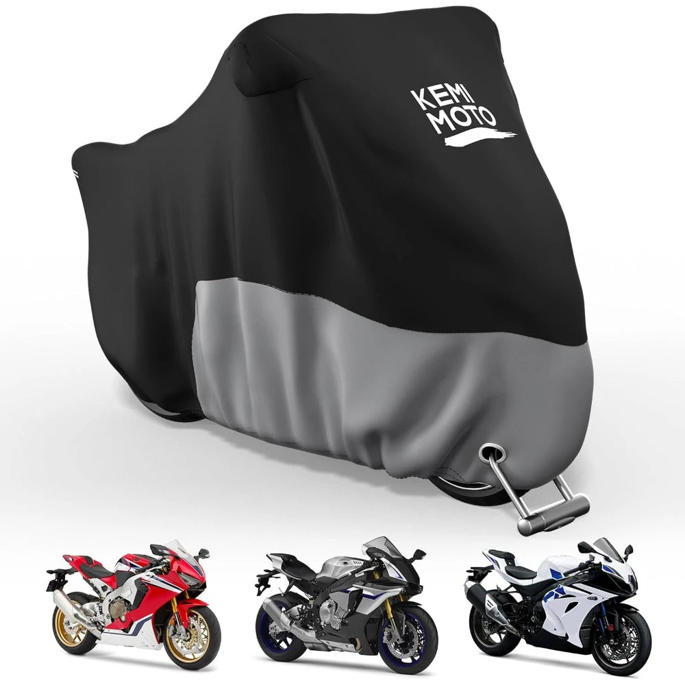 Waterproof Motorcycle Cover UV Resistant – Sport Bike Fit Motorcycle Cover Nixie Black XL
