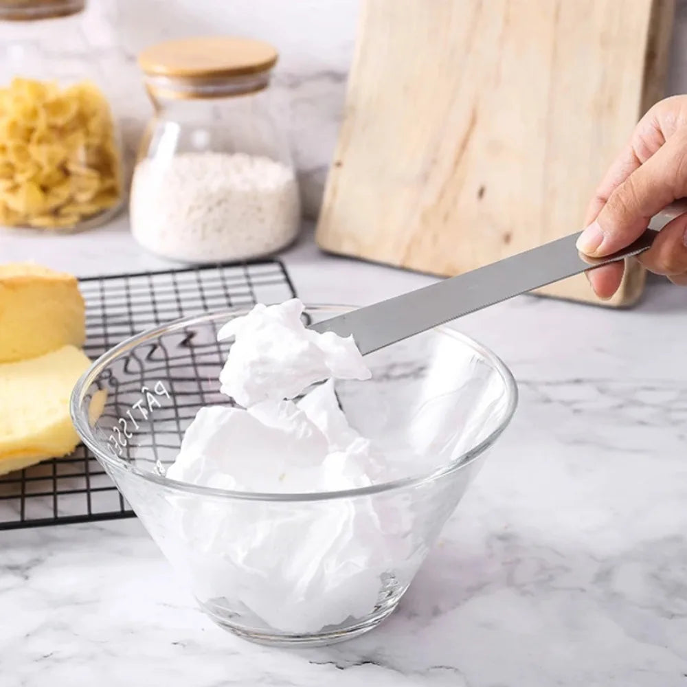 Stainless Steel Cake Spatula, Dumpling Spoon & Jam Scraper