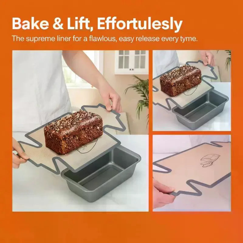 Silicone Bread Loaf Pan Liner – Non-Stick Reusable Baking Mat Silicone Baking Mat Nixie