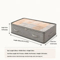 Under Bed Storage Organizer – Foldable Large Capacity with Handles