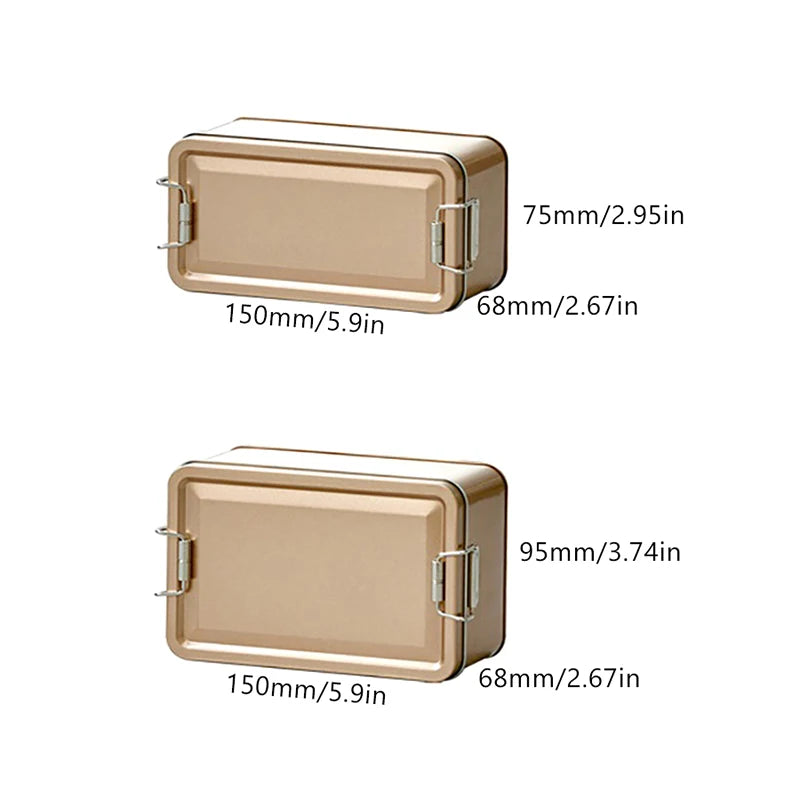 Rectangular Tinplate Storage Box with Lid – Cookie & Candy Tin