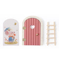 Fairy Door Miniature Wooden Mouse Door Garden Decor Miniature Garden Decor Nixie Pink door