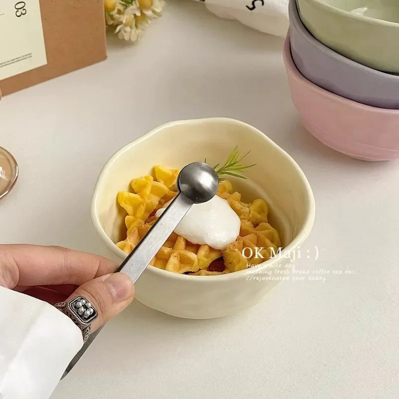 Cute Ceramic Bowl – Nordic Rice, Salad & Breakfast Bowl Ceramic Dining Bowl Nixie