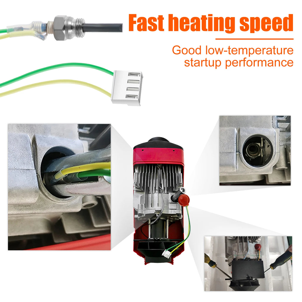 Ceramic Glow Plug Kit for 12V 2KW 5KW 8KW Diesel Heater Glow Plug Repair Kit Nixie