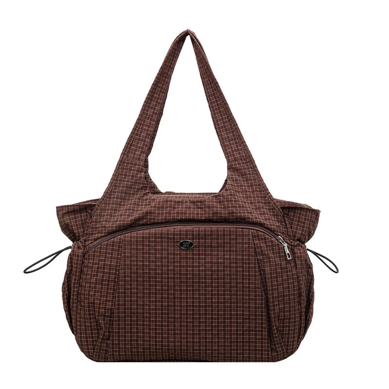 Women's Large Plaid Tote Bag for Travel & Commuting Tote Bag Nixie