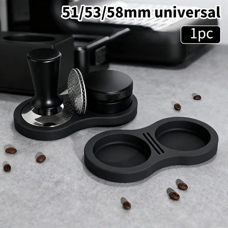 Silicone Coffee Tamper Mat Double Slot – 51/53/58mm Espresso Espresso Tamper Mat Nixie Default Title