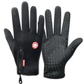 Touch Screen Non-Slip Fleece Outdoor Riding Gloves Outdoor Riding Gloves Nixie Grey-M L
