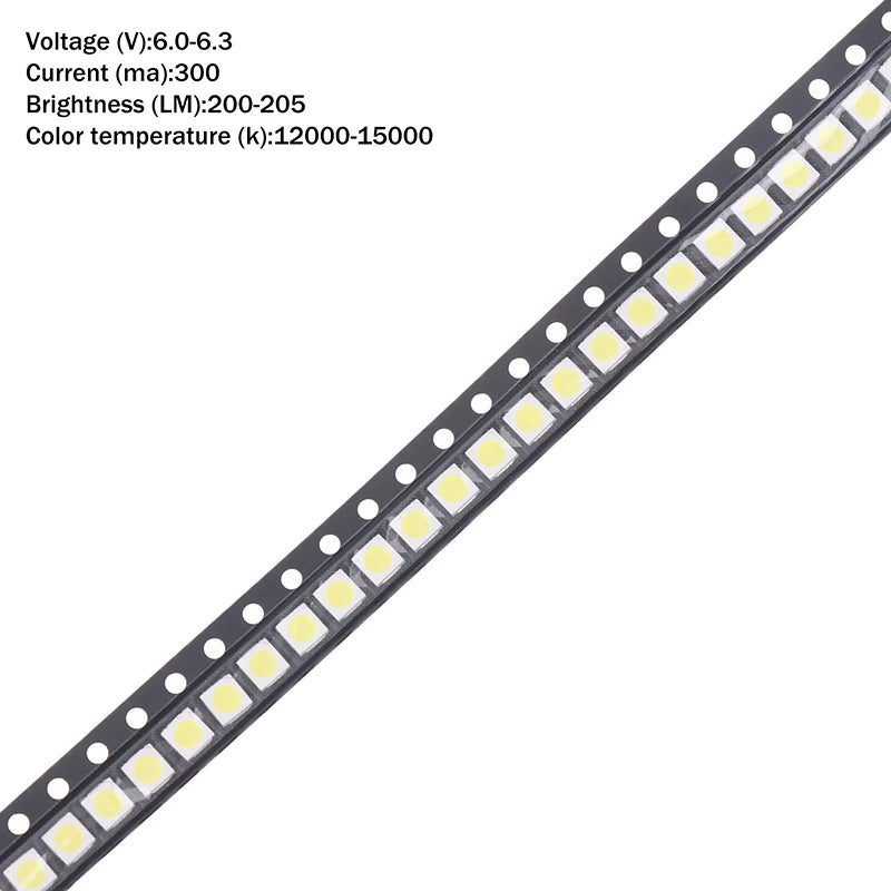 100Pcs 2W 3030 SMD Cool White LED LCD TV Backlight EMC 3030C SMD LED Backlight Nixie A2