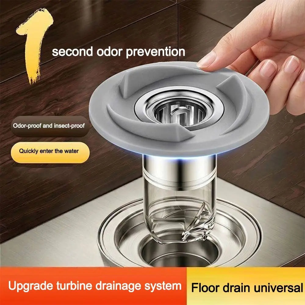 Self-Closing Odor-Proof Drain Core – Insect & Hair Catcher