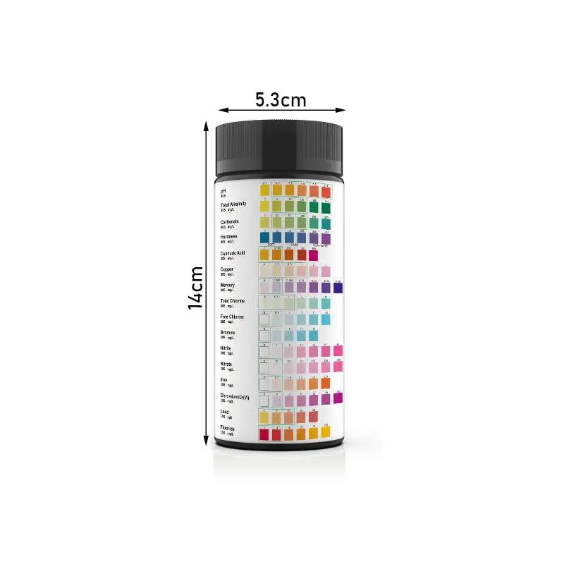 16-in-1 Aquarium Water Test Strips 50/100Pcs | pH & More Water Test Strips Nixie