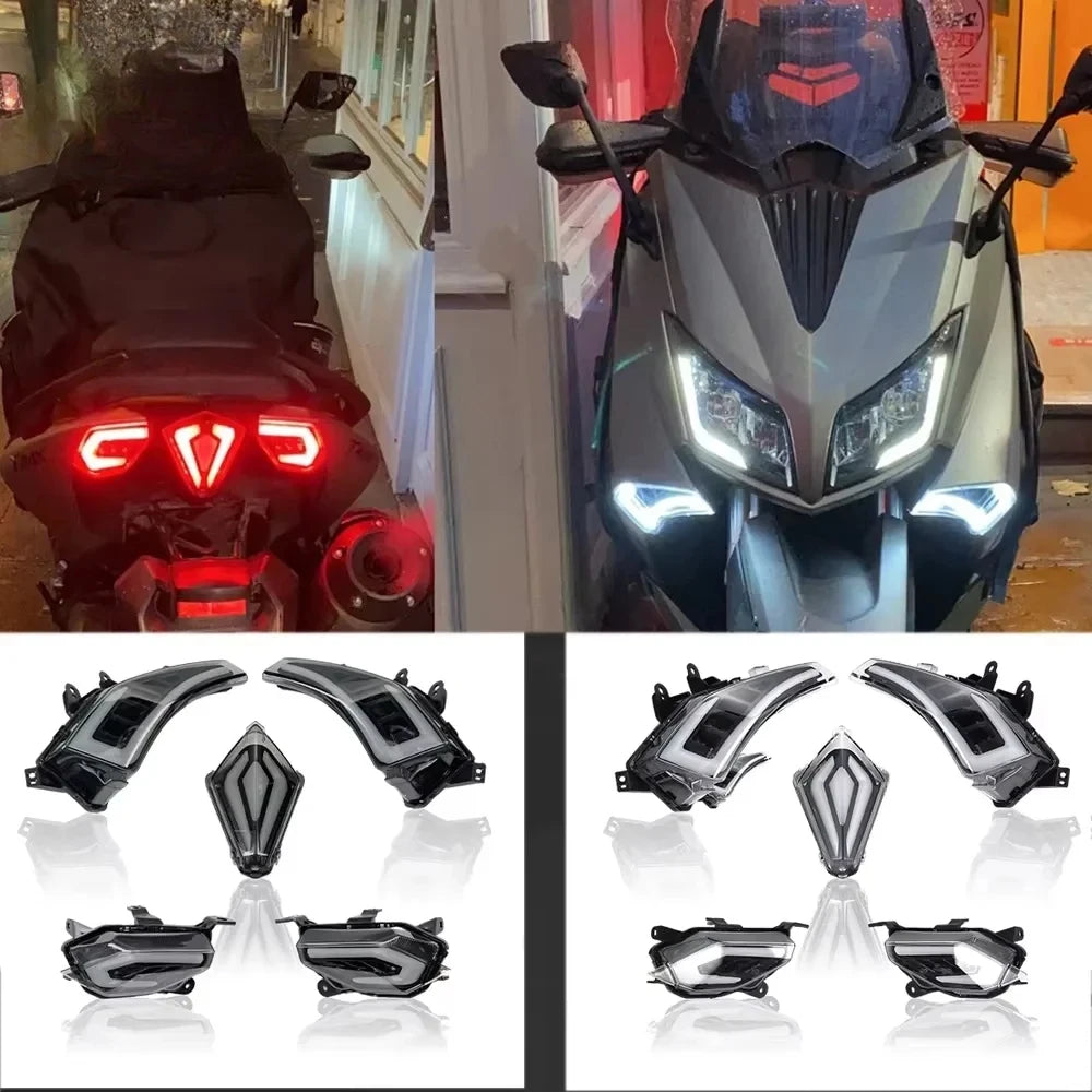 LED DRL & Turn Signal Kit for Yamaha TMAX 530 2015-2016 | E-MARK Motorcycle LED Light Kit Nixie