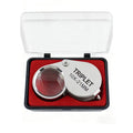 10x 20x 30x Folding Jewelry Loupe Magnifier – Metal Frame Glass Lens Jewelry Loupe Magnifier Nixie Silver 10X