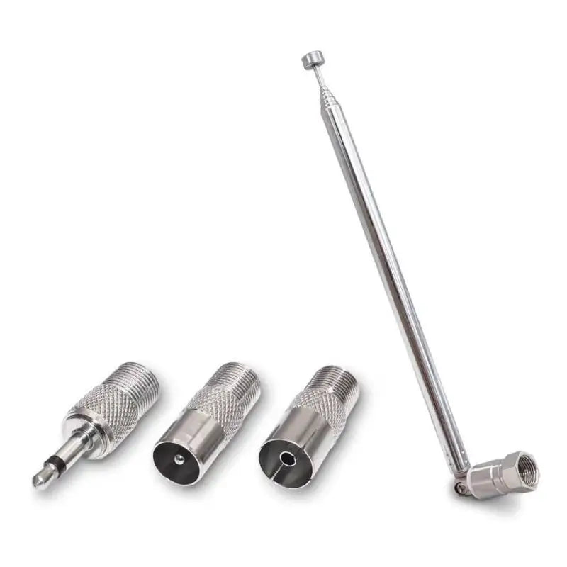 FM Telescopic Rod Antenna 3.5mm F-Type Adapter Kit (4/5Pcs) FM Radio Antenna Nixie A1