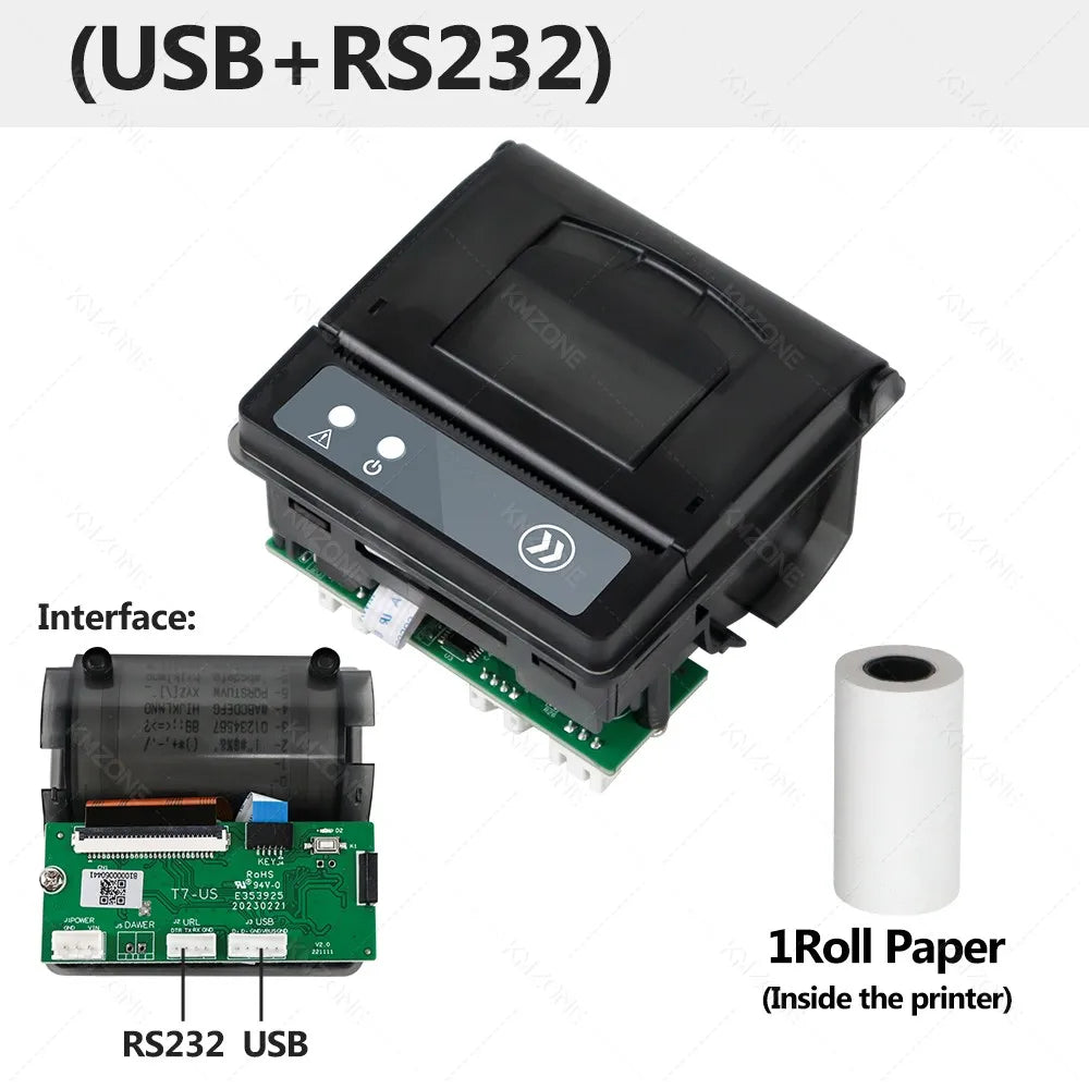 58mm Mini Embedded Thermal Printer USB RS232 TTL | INSTOFC