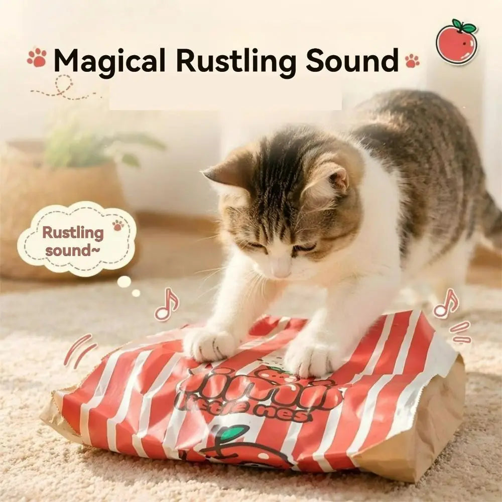 Kraft Paper Cat Tunnel Crinkle Hide & Seek Toy – 65×50cm Cat Tunnel Toy Nixie
