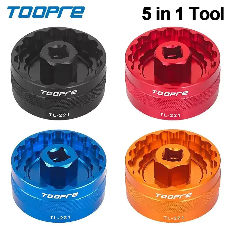 TOOPRE 5-in-1 Bike Bottom Bracket Wrench & BB Remover Tool Bike Bottom Bracket Tool Nixie