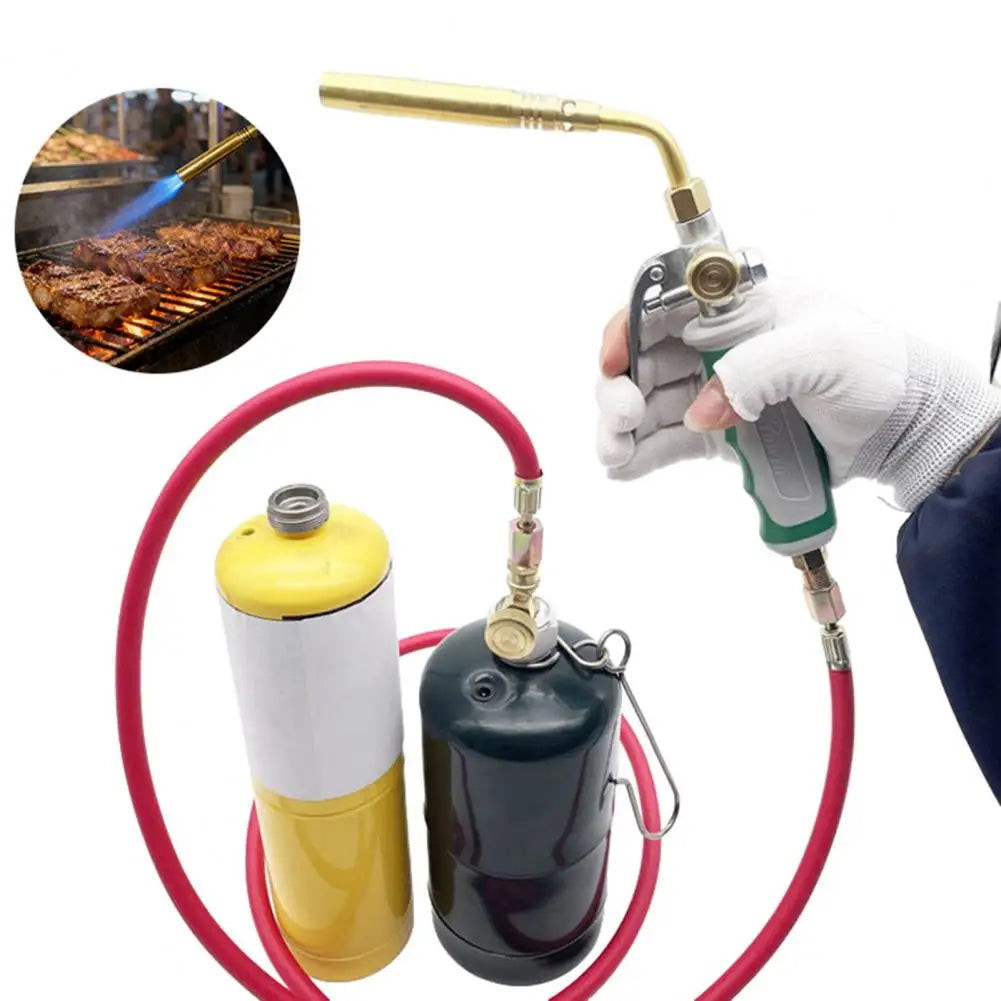 Brass MAPP Propane Welding Torch – Adjustable Flame & 1.6m Hose