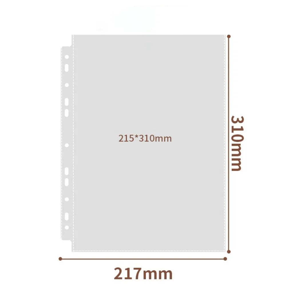 A4 Acid-Free PP Binder Sleeves – Multi-Pocket Photo Card Storage Binder Sleeve Sheets Nixie 1pocket 10pcs