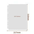 A4 Acid-Free PP Binder Sleeves – Multi-Pocket Photo Card Storage Binder Sleeve Sheets Nixie 1pocket 10pcs