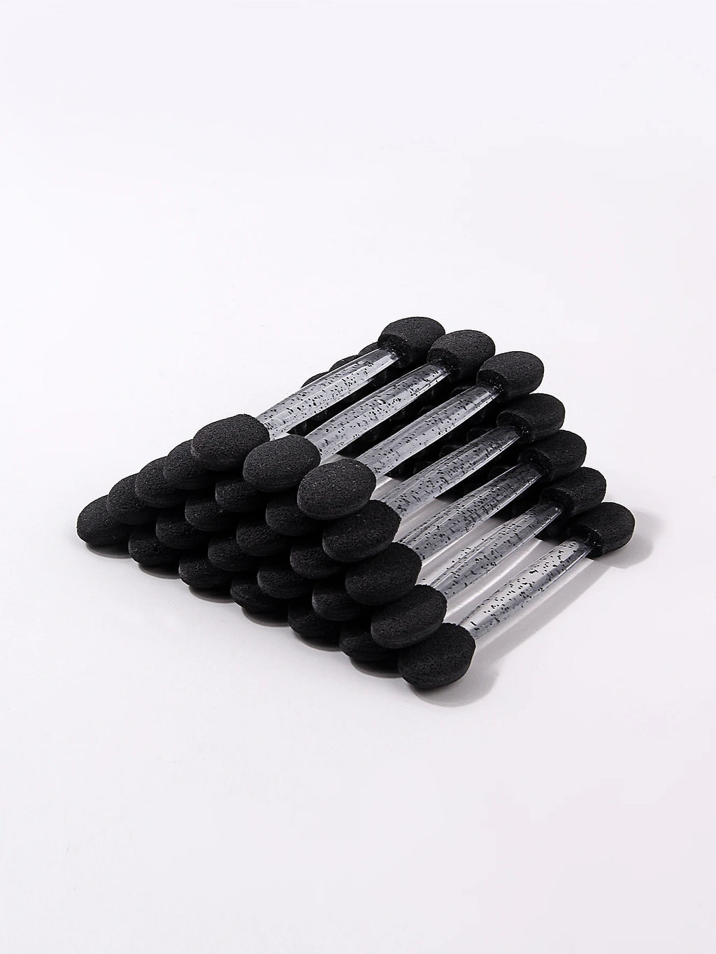 25Pcs Dual-Ended Eyeshadow Applicators | Glitter Handle Sponge Eyeshadow Applicator Nixie