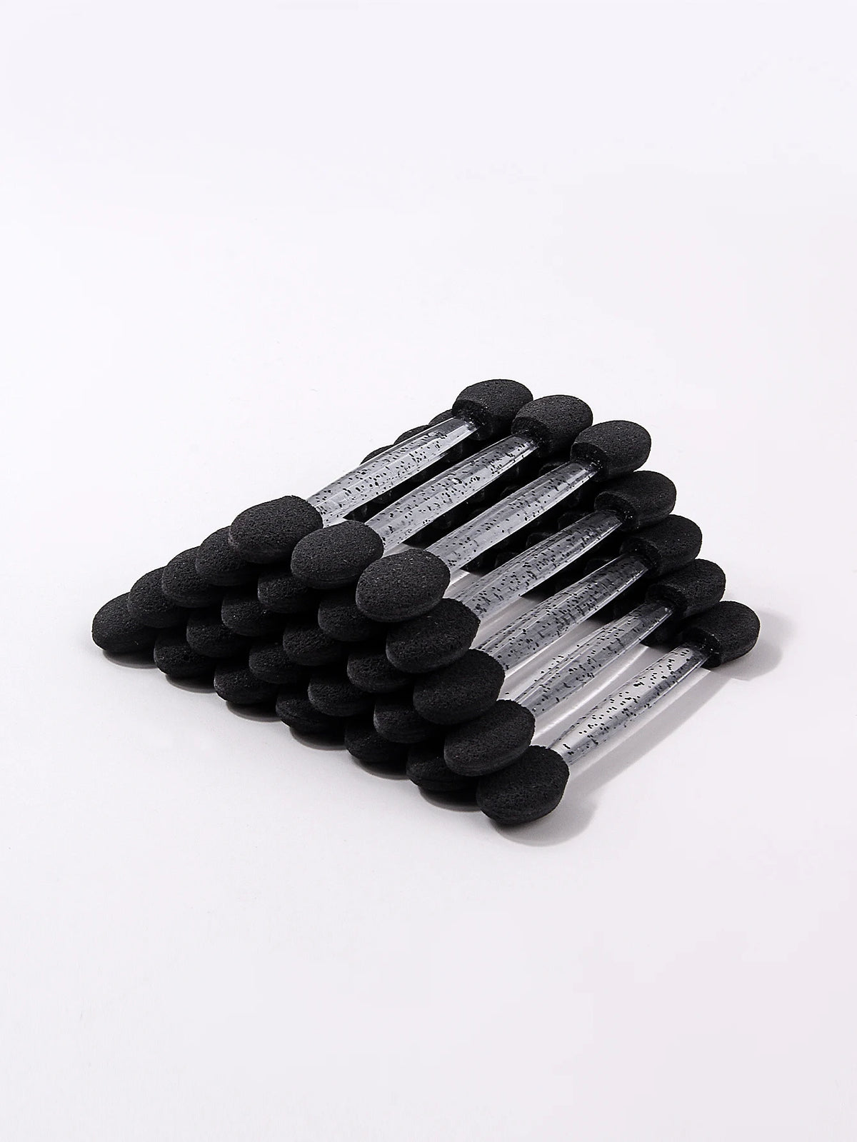 25Pcs Dual-Ended Eyeshadow Applicators | Glitter Handle Sponge Eyeshadow Applicator Nixie