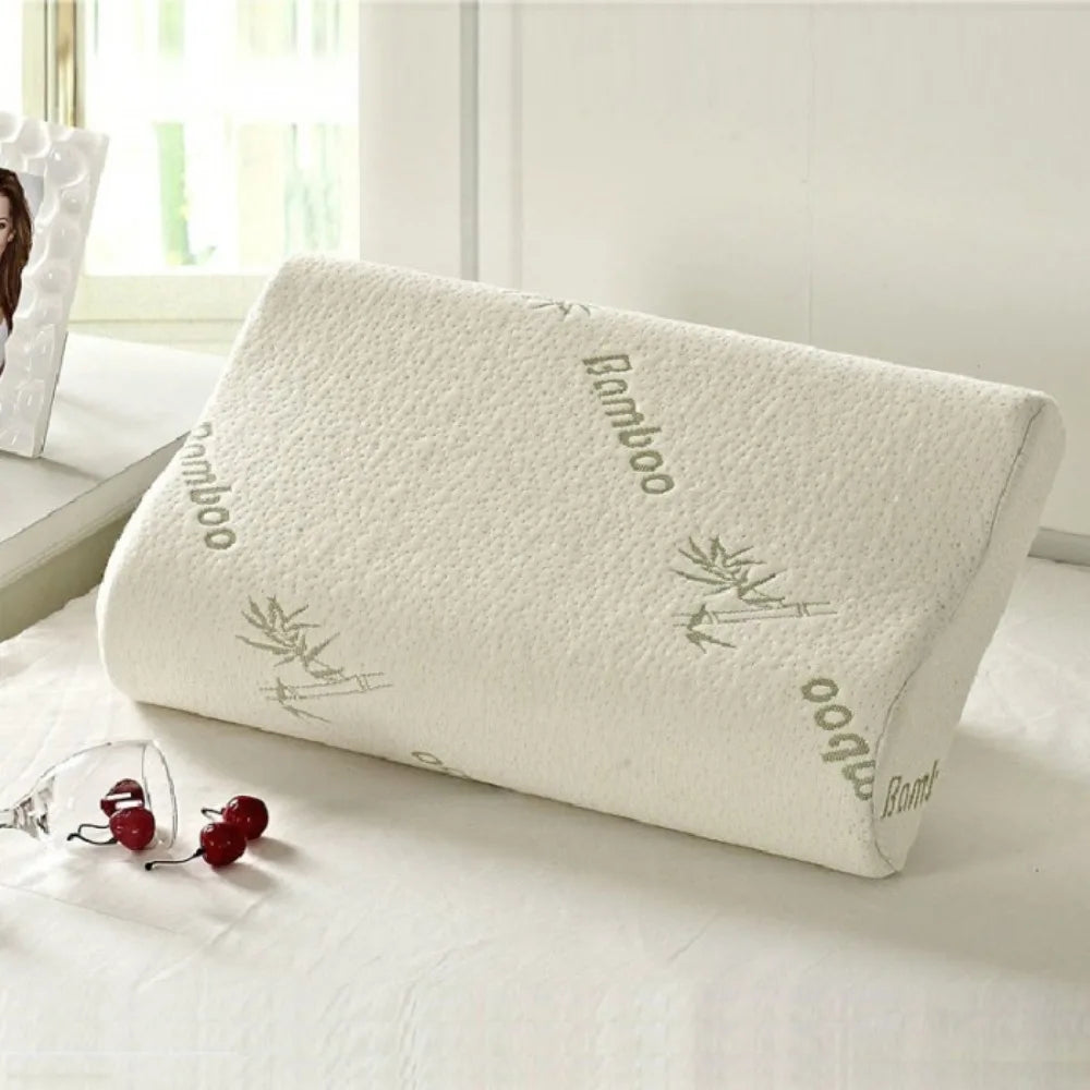 Bamboo Fiber Slow Rebound Memory Foam Pillow – Neck Support