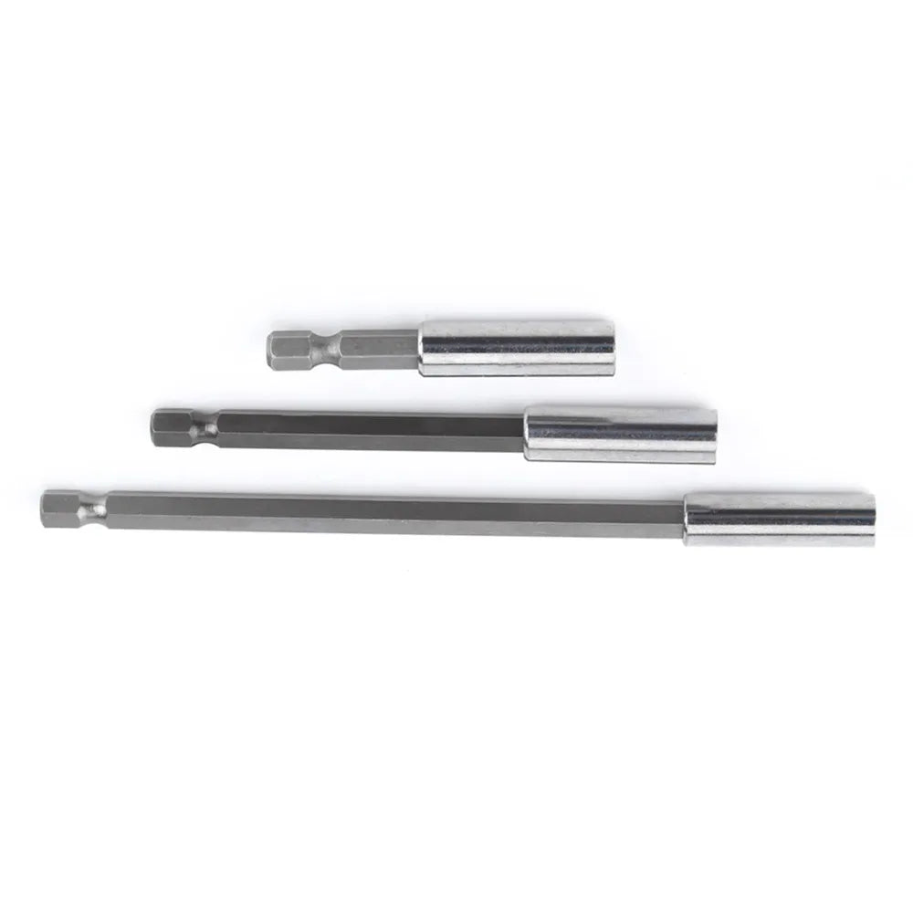 3-Piece 1/4" Hex Magnetic Bit Holder – 2, 4 & 6 Inch CRV Magnetic Bit Holder Nixie