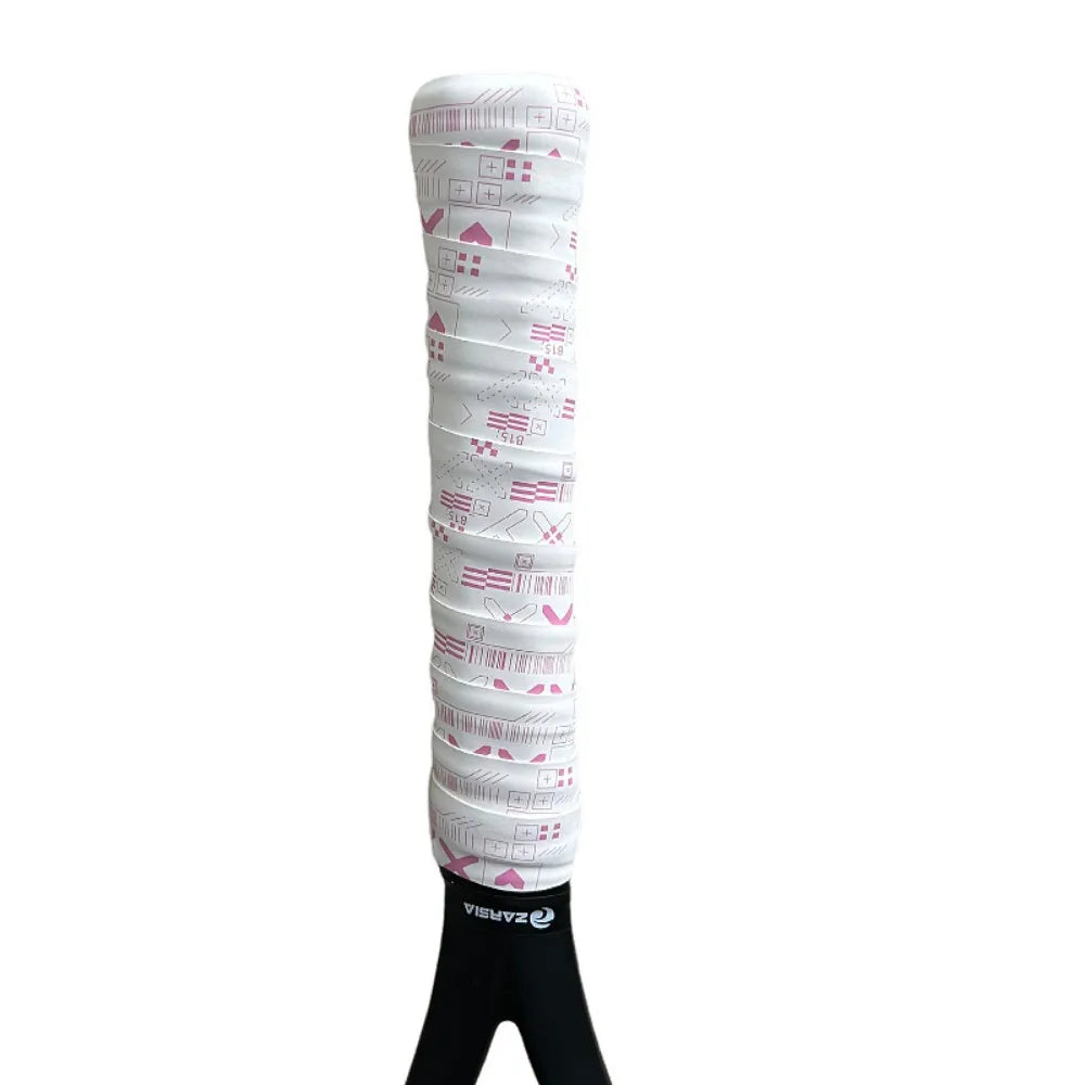 Multicolor Badminton Tennis Racket Overgrip Handle Wrap Racket Overgrip Tape Nixie White-pink