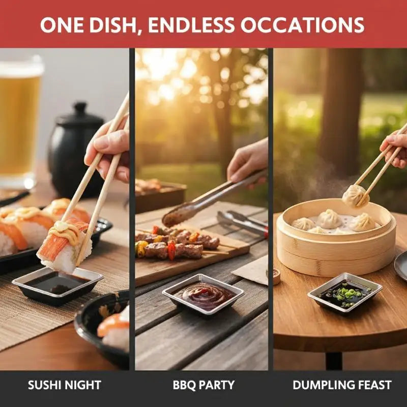 100Pcs Disposable Sauce Dishes | Sushi Dipping Trays & Bowls Disposable Sauce Dishes Nixie
